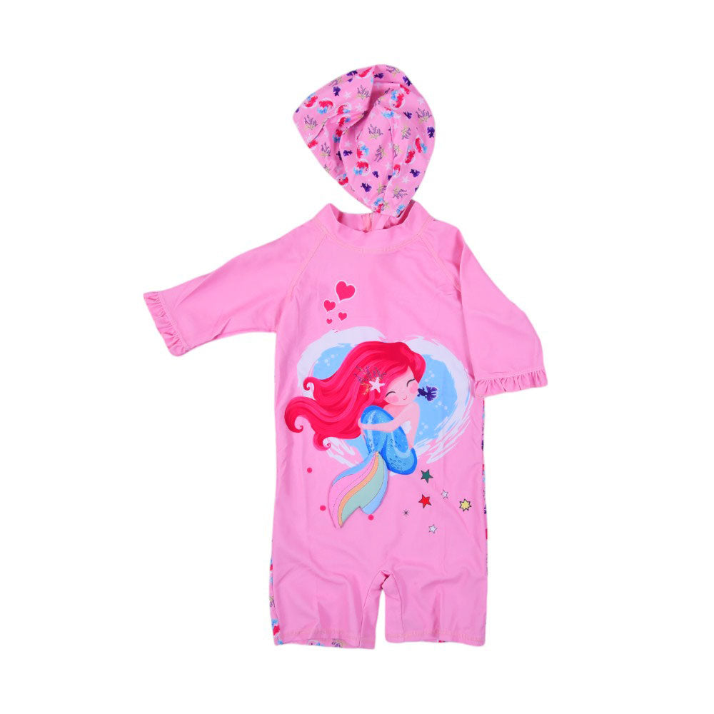 GIRLS SWIMMING COSTUME MZS-24 XL 100800 THAI Default Title - MamasJan KidsWear
