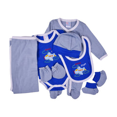 BOYS 7PC GIFT SET HANGER MZS-24 0-3M 10575B Default Title - MamasJan KidsWear