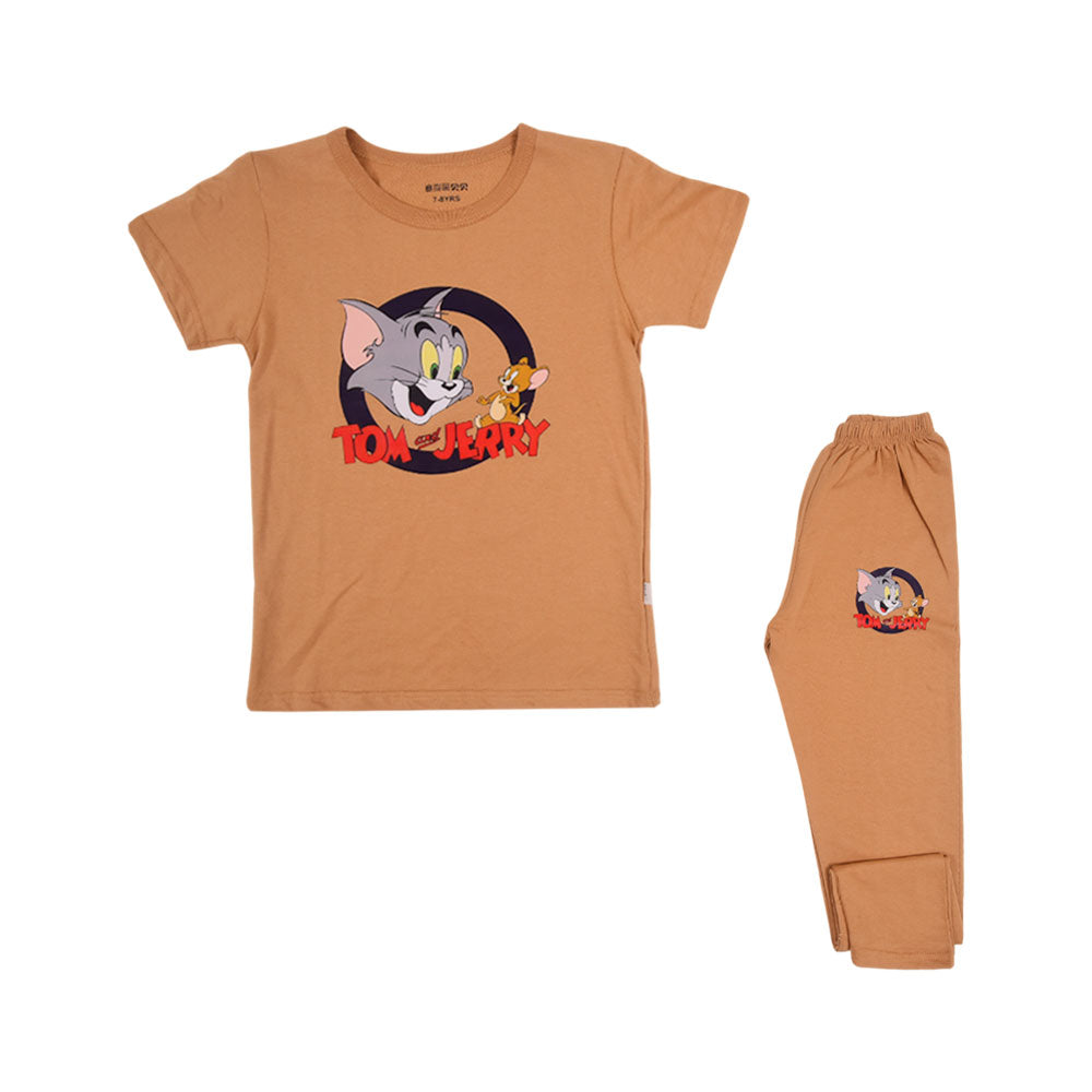 BOYS S/S 2PC SLEEPING SUIT MZS-24 7-8 YEAR 5748 Default Title - MamasJan KidsWear