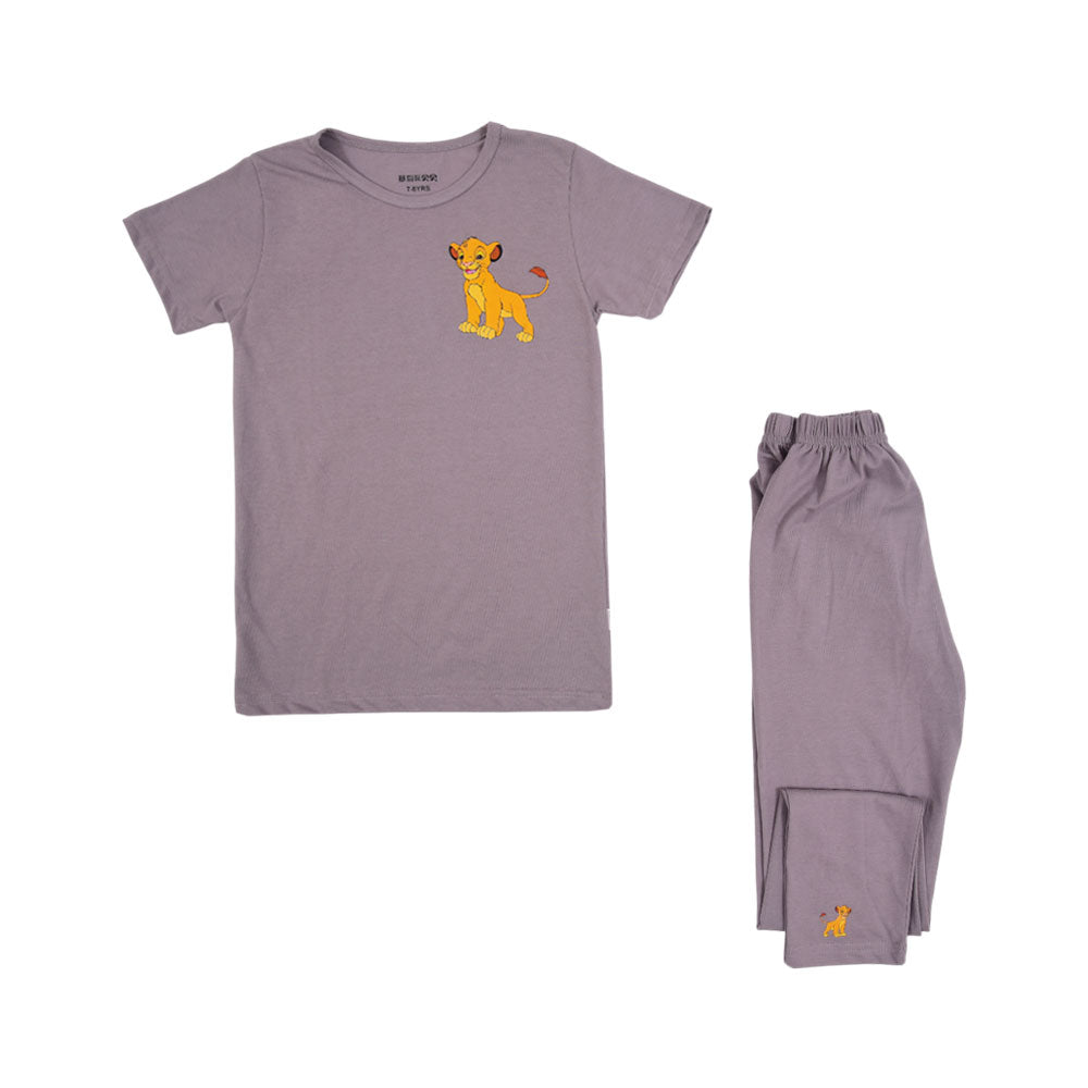 BOYS S/S 2PC SLEEPING SUIT MZS-24 7-8 YEAR 5637 Default Title - MamasJan KidsWear