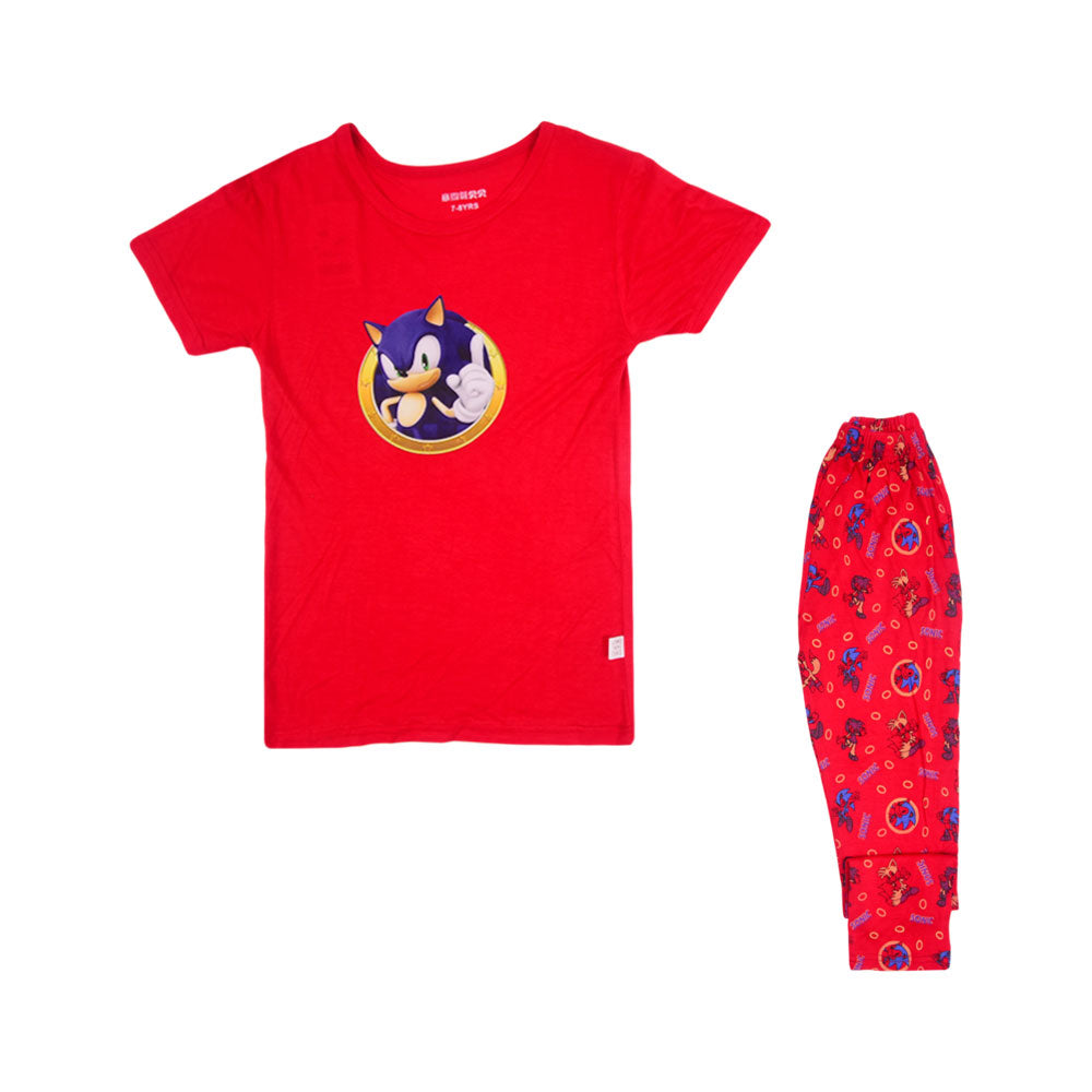 BOYS S/S 2PC SLEEPING SUIT MZS-24 7-8 YEAR 5745 Default Title - MamasJan KidsWear