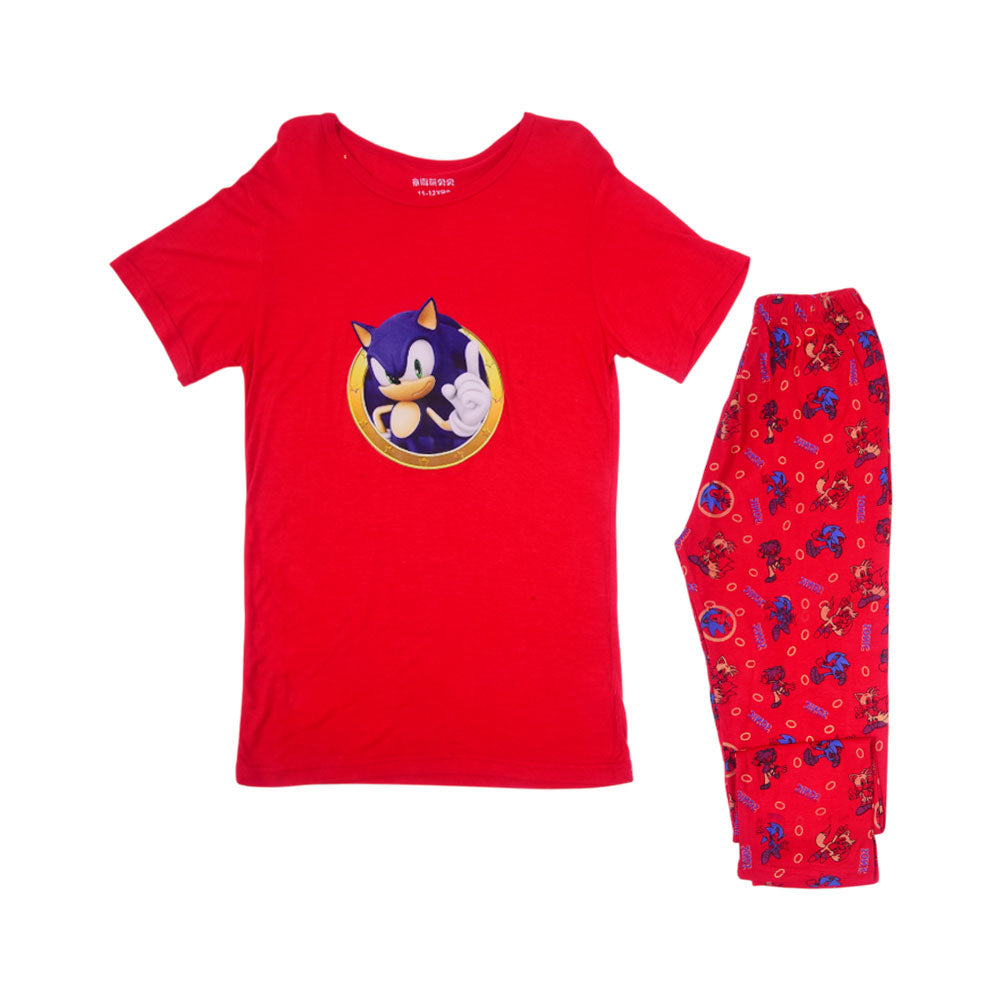 BOYS S/S 2PC SLEEPING SUIT MZS-24 11-12 YEAR 5745 Default Title - MamasJan KidsWear
