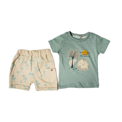 BOYS S/S 2PC KNICKER SUIT TUR MZS-24 6-9M 007 Default Title - MamasJan KidsWear