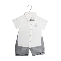 BOYS S/S 3PC KNICKER SUIT TUR MZS-24 6-9M 013 Default Title - MamasJan KidsWear
