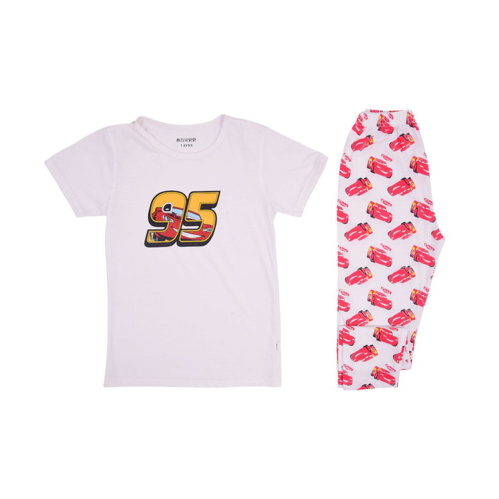BOYS S/S 2 PCS SLEEPING SUIT MZS-24 7-8 Y 5607 Default Title - MamasJan KidsWear