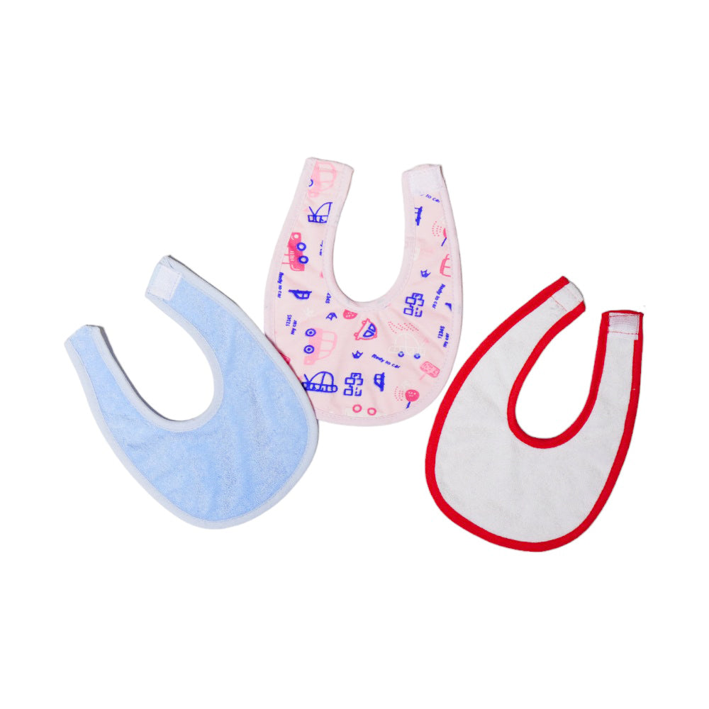 BABY BIB S SIZE STICK N PRINTED MZS-24 Default Title - MamasJan KidsWear