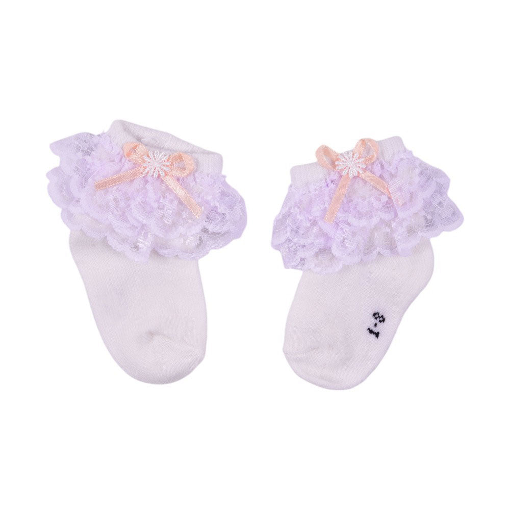 BABY FRILL SOCKS MZS-24 Default Title - MamasJan KidsWear