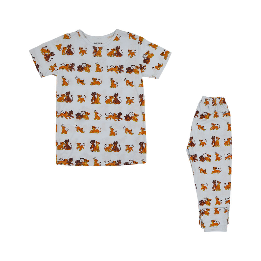 BOYS S/S 2 PC PACK SLEEPING SUIT MZS-24 11-12 Y 5621 Default Title - MamasJan KidsWear
