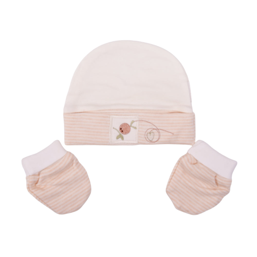 BABY CAP MITTON SET MZS-24 011 Default Title - MamasJan KidsWear