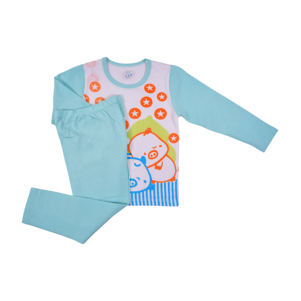 BOYS L/S 2PC PAJAMA SUIT MZS-24 18-24M 115 Default Title - MamasJan KidsWear