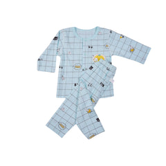 BOYS L/S 2PC PAJAMA SUIT MZS-24 6-9M 118 Default Title - MamasJan KidsWear