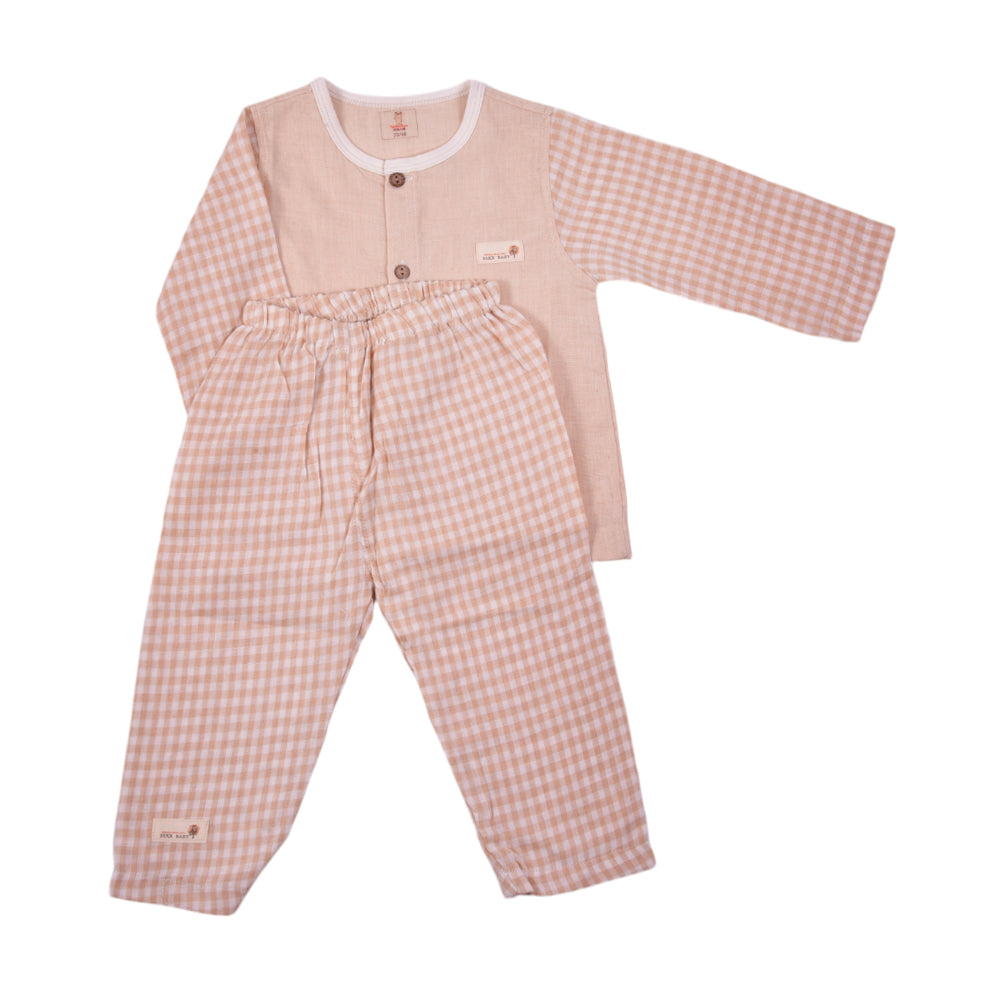 BOYS L/S 2PC PAJAMA SUIT MZS-24 9-12M 119 Default Title - MamasJan KidsWear