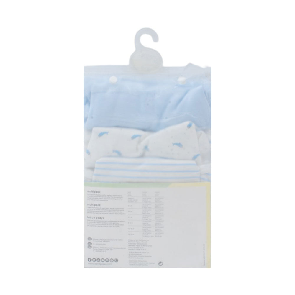 BOYS S/S 5PC BODY SUIT M&P MZS-24 3-6M CHI 5002 Default Title - MamasJan KidsWear