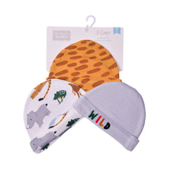 BABY CAP 3PC MZS-24 00860CH Default Title - MamasJan KidsWear
