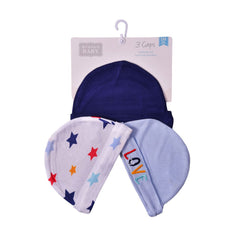 BABY CAP 3PC MZS-24 00862CH Default Title - MamasJan KidsWear