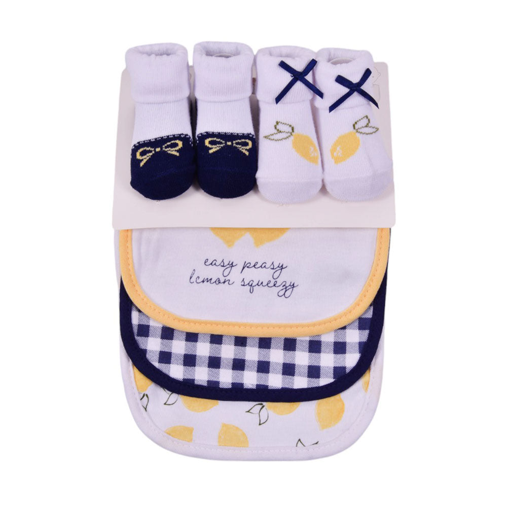 BABY 3PC BIB WITH 2PAIR BOOTIES MZS-24 56185 Default Title - MamasJan KidsWear