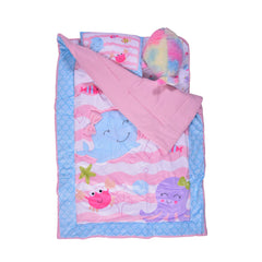 BABY QUILT SET 4PC MZS-24 SNYBD15-P Default Title - MamasJan KidsWear