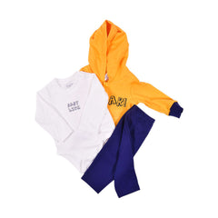 BOYS L/S 3PC PAJAMA SUIT HOODED MZW-24 N.B 239-024 THAI 24 Month - MamasJan KidsWear