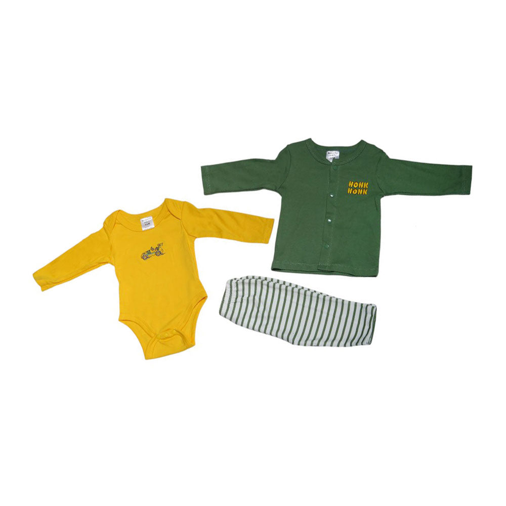 BOYS L/S 3PC PAJAMA SUIT MZW-24 3-6M 239-049 THAI Default Title - MamasJan KidsWear