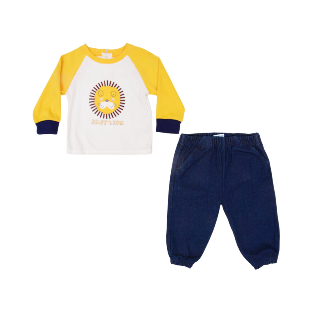 BOYS L/S 2PC PAJAMA SUIT MZW-24 9-12M 239-020 Default Title - MamasJan KidsWear