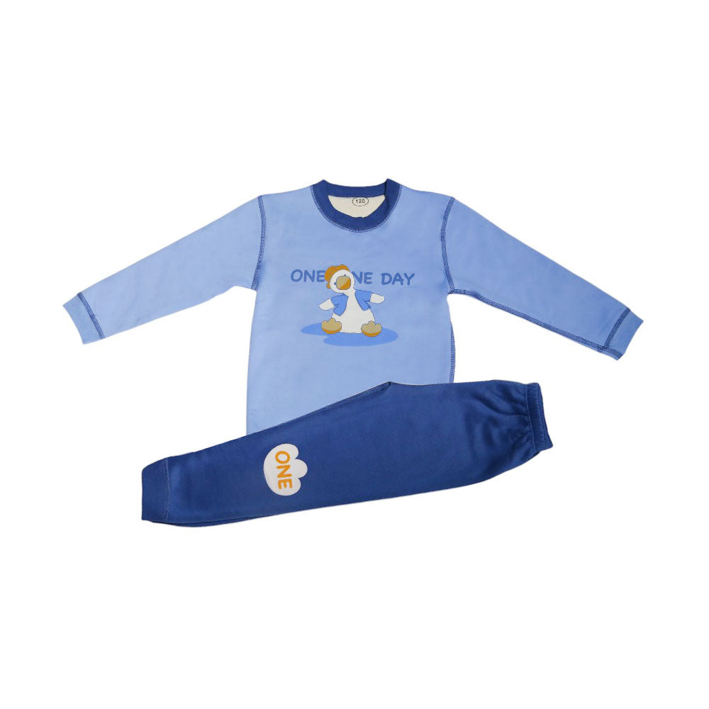 BOYS L/S 2PC PAJAMA SUIT 4-5Y MZS-24 5936 Default Title - MamasJan KidsWear