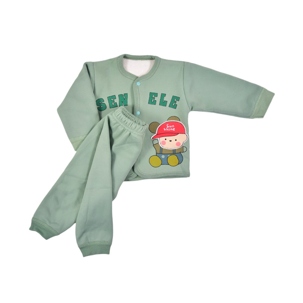 BOYS L/S 2PC PAJAMA SUIT 0-3M MZS-24 553 Default Title - MamasJan KidsWear