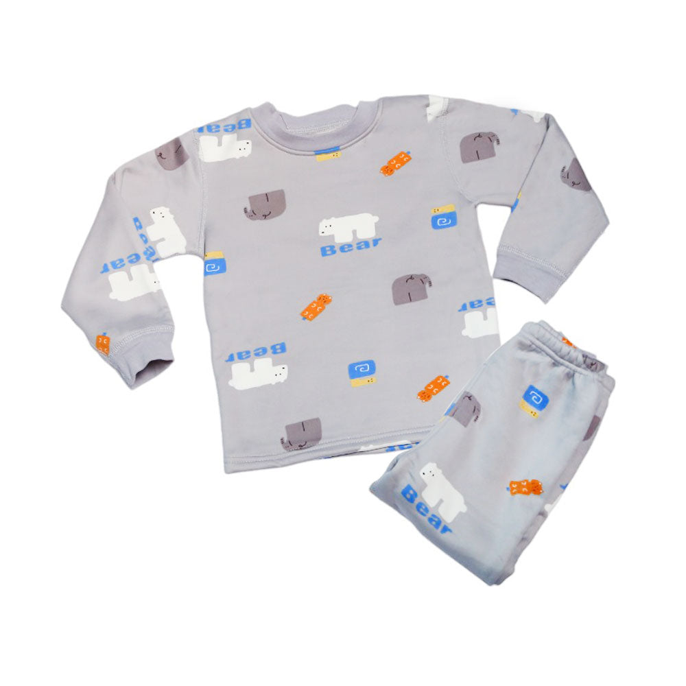 BOYS L/S 2PC PAJAMA SUIT MZW-24 2-3 YEAR 0104 Default Title - MamasJan KidsWear