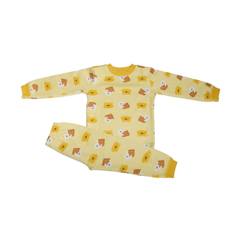 BOYS L/S 2PC PAJAMA SUIT MZW-24 3-4 YEAR 0108 Default Title - MamasJan KidsWear