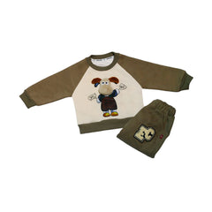 BOYS L/S 2PC PAJAMA SUIT MZW-24 3-6M 01019 Default Title - MamasJan KidsWear