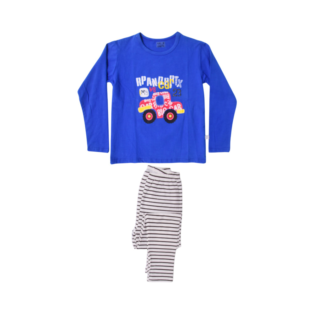BOYS L/S 2PC SLEEPING SUIT MZW-24 6-7 YEAR 43 Default Title - MamasJan KidsWear