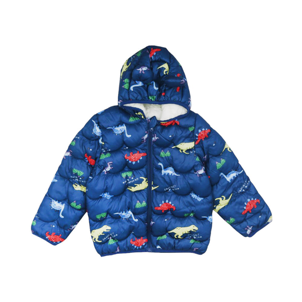 BOYS L/S PUFFER JACKET HOODED MZW-24 2-3Y 72 Default Title - MamasJan KidsWear