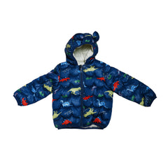 BOYS L/S PUFFER JACKET HOODED MZW-24 12-18M 72 Default Title - MamasJan KidsWear