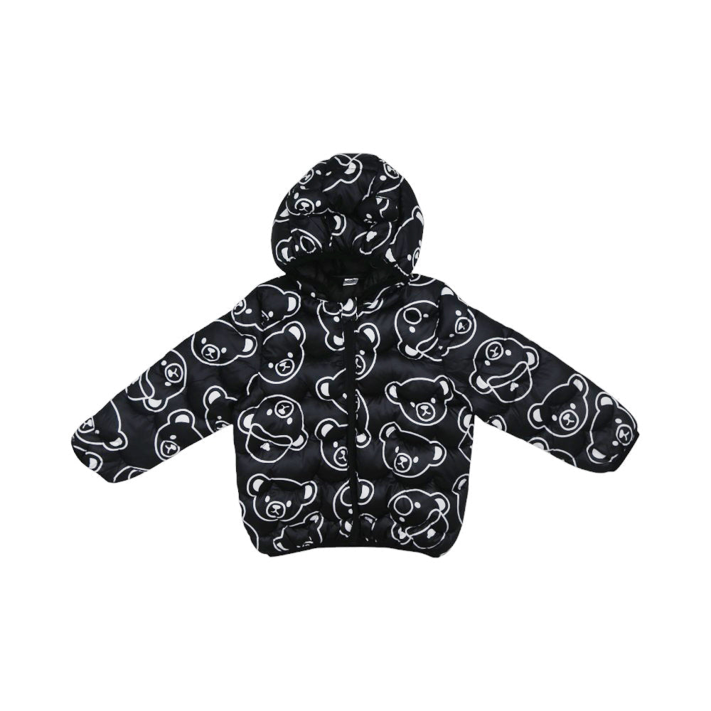 BOYS L/S PUFFER JACKET HOODED MZW-24 18-24M 75 Default Title - MamasJan KidsWear