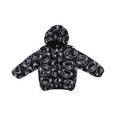BOYS L/S PUFFER JACKET HOODED MZW-24 18-24M 75 Default Title - MamasJan KidsWear
