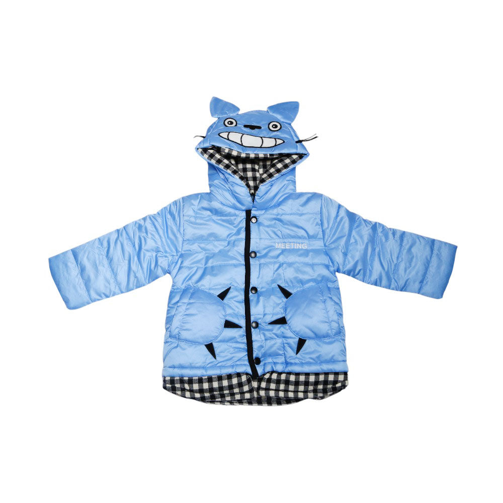 BOYS L/S PUFFER JACKET HOODED MZW-24 4-5Y 49 Default Title - MamasJan KidsWear