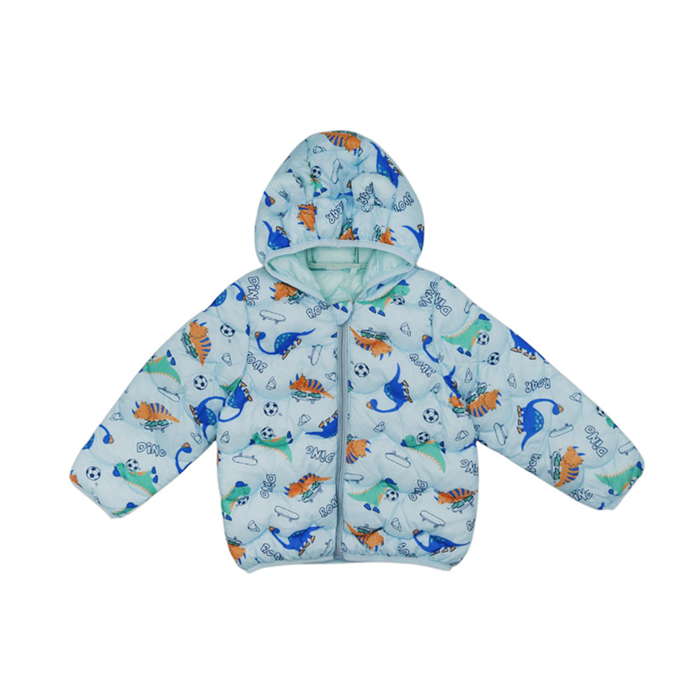 BOYS L/S PUFFER JACKET HOODED MZW-24 6-9M 52 Default Title - MamasJan KidsWear