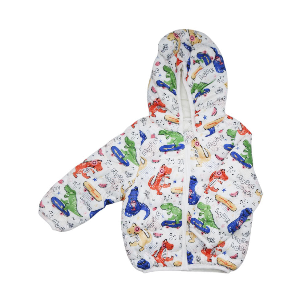 BOYS L/S PUFFER JACKET HOODED MZW-24 6-9M 54 Default Title - MamasJan KidsWear