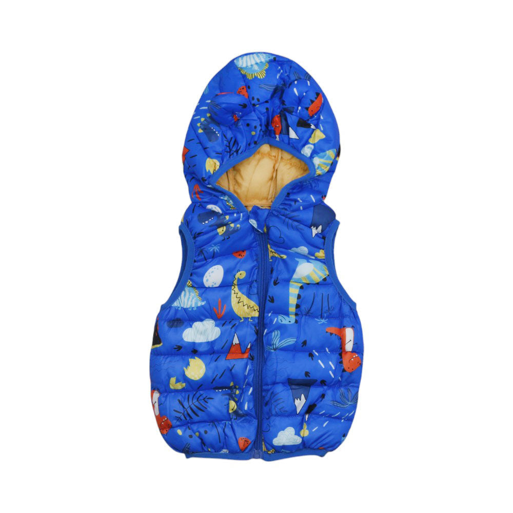BOYS S/L PUFFER JACKET HOODED MZW-24 0-3M 46 Default Title - MamasJan KidsWear