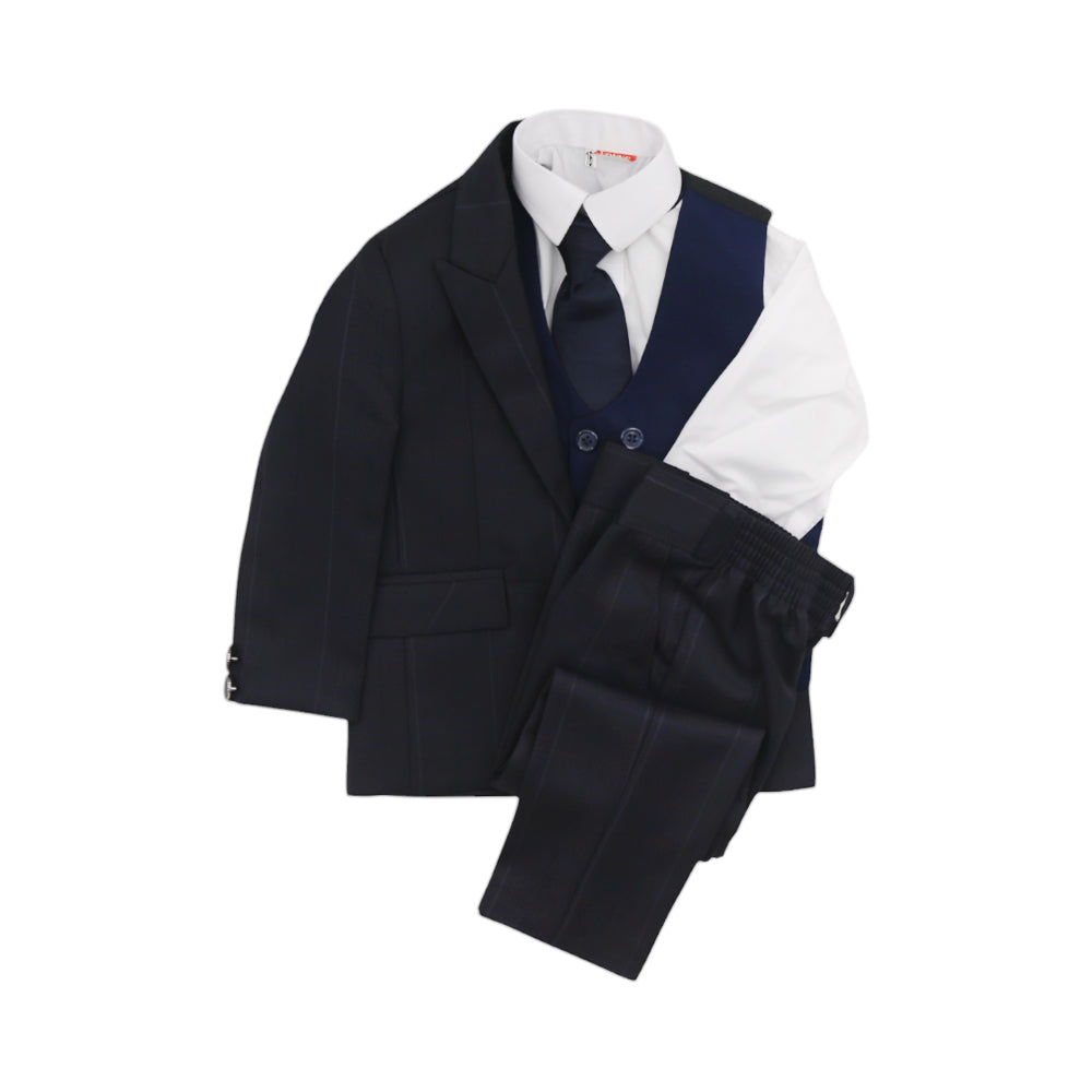 BOYS L/S 5PC PANT COAT SUIT MZW-24 18-24M 150/46 Default Title - MamasJan KidsWear