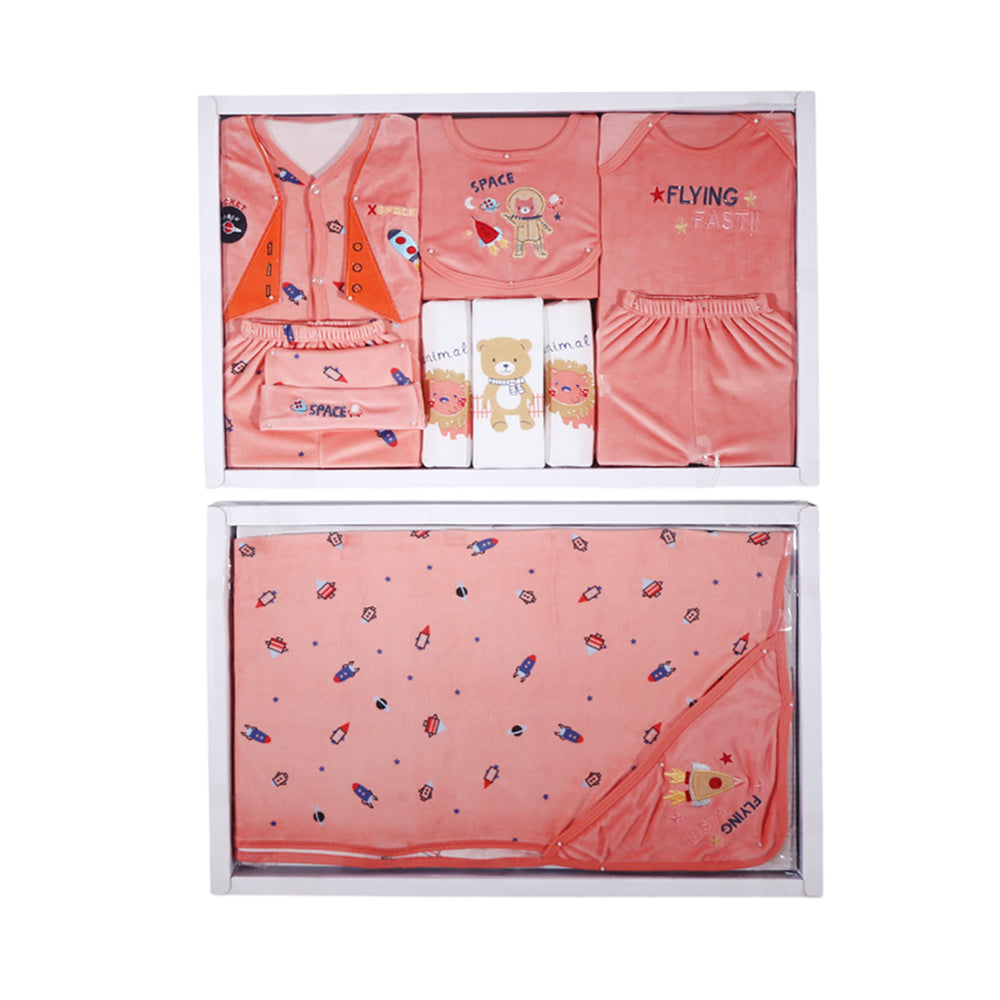 BABY GIFT SET 10PC SPACE PINK MZW-24 05 Default Title - MamasJan KidsWear