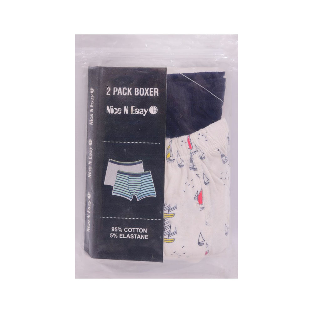 BOYS BOXER 2PC PACK NICE & EASY 2-3Y MZW-24 Default Title - MamasJan KidsWear