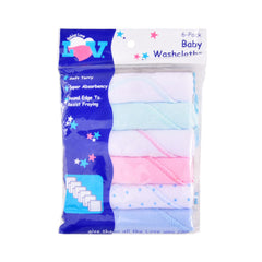 BABY FACE TOWEL 6PC PACK MZW-24 (516) Default Title - MamasJan KidsWear