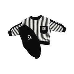 BOYS L/S 2PC FLEECE PAJAMA SUIT 9-12M MZW-24 01010 Default Title - MamasJan KidsWear
