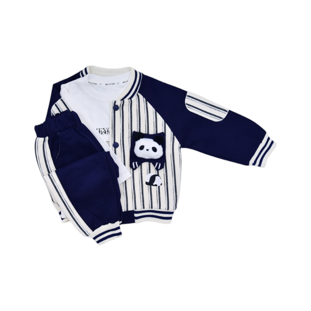 BOYS L/S 3PC SUIT 3-4Y MZW-24 01018 Default Title - MamasJan KidsWear