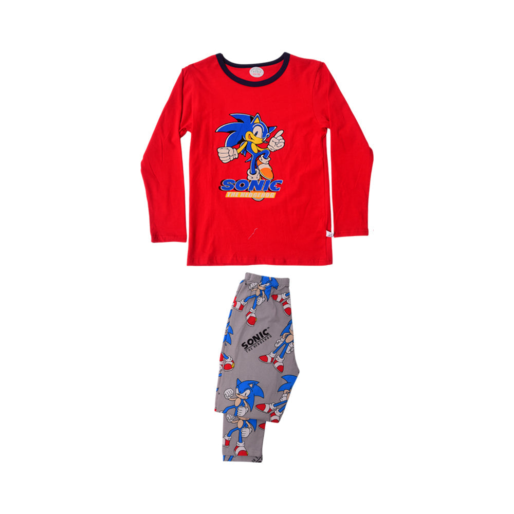 BOYS L/S 2PC SLEEPING SUIT CHR MZW-24 7-8 YEAR N-1 Default Title - MamasJan KidsWear