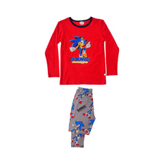 BOYS L/S 2PC SLEEPING SUIT CHR MZW-24 7-8 YEAR N-1 Default Title - MamasJan KidsWear