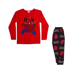 BOYS L/S 2PC SLEEPING SUIT CHR MZW-24 7-8 YEAR N-2 Default Title - MamasJan KidsWear