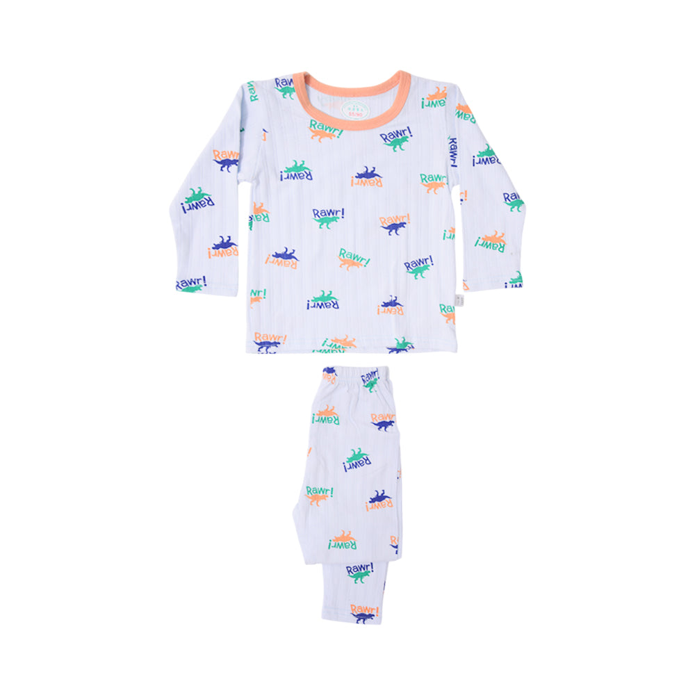 BOYS L/S 2PC SLEEPING SUIT ROT MZW-24 9-12M N1 Default Title - MamasJan KidsWear
