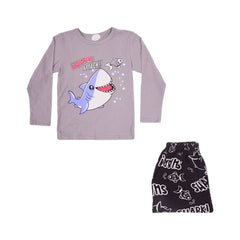 BOYS L/S 2PC SLEEPING SUIT CHR MZW-24 3-4 YEAR N-6 Default Title - MamasJan KidsWear