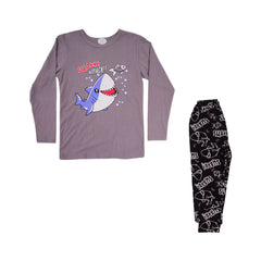 BOYS L/S 2PC SLEEPING SUIT CHR MZW-24 8-9 YEAR N-6 Default Title - MamasJan KidsWear